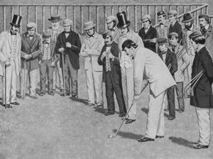 St Andrews, az első golfbajnokság 1857-ben alkotó: English School